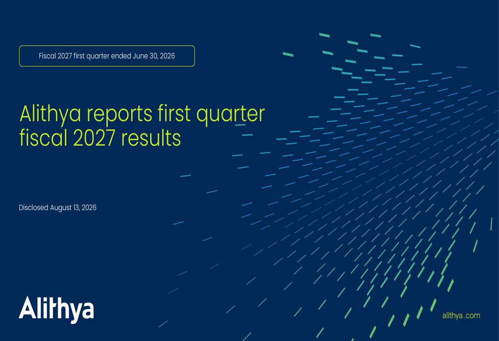 Alithya Q1 F2027 slides