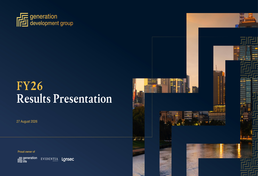 Generation Development Group FY26 slides