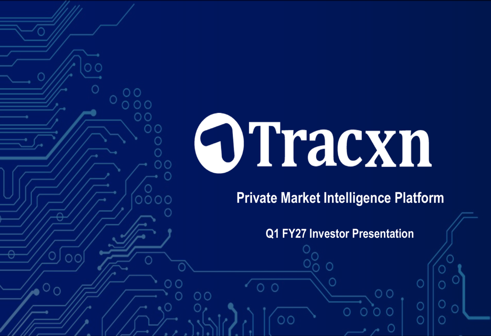 Tracxn Q1 FY27 presentation