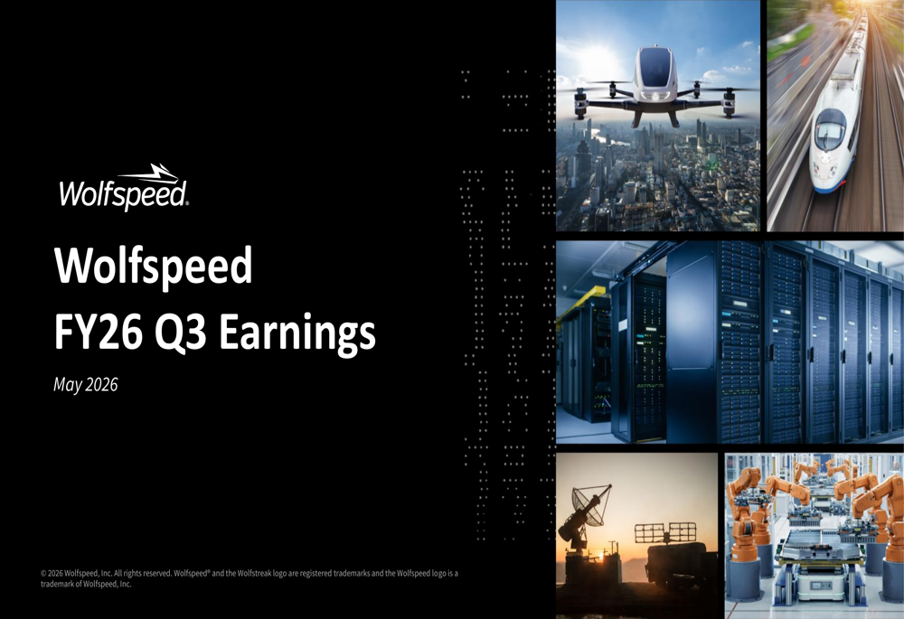 Wolfspeed Q3 FY26 slides