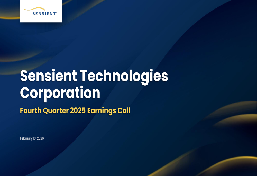 Sensient Q4 2025 presentation
