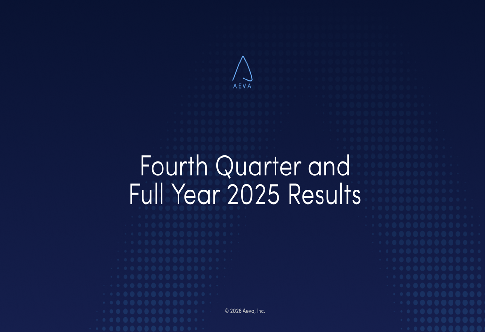 Aeva Q4 2025 slides