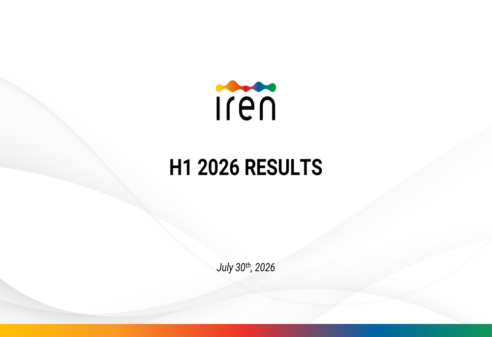 Iren H1 2026 slides