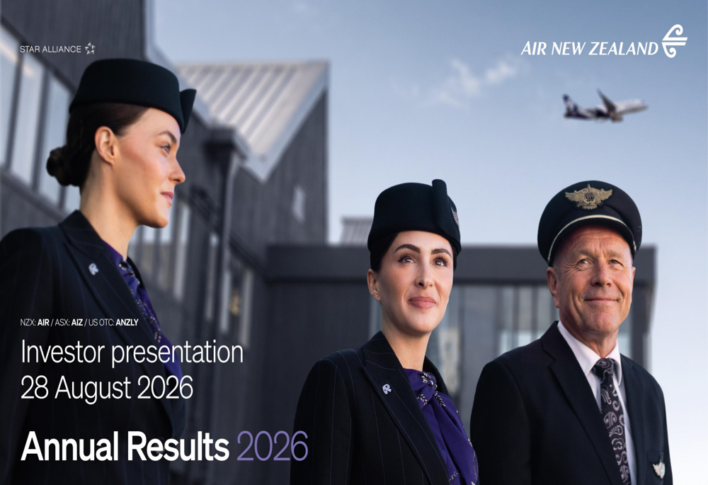 Air New Zealand FY2026 slides
