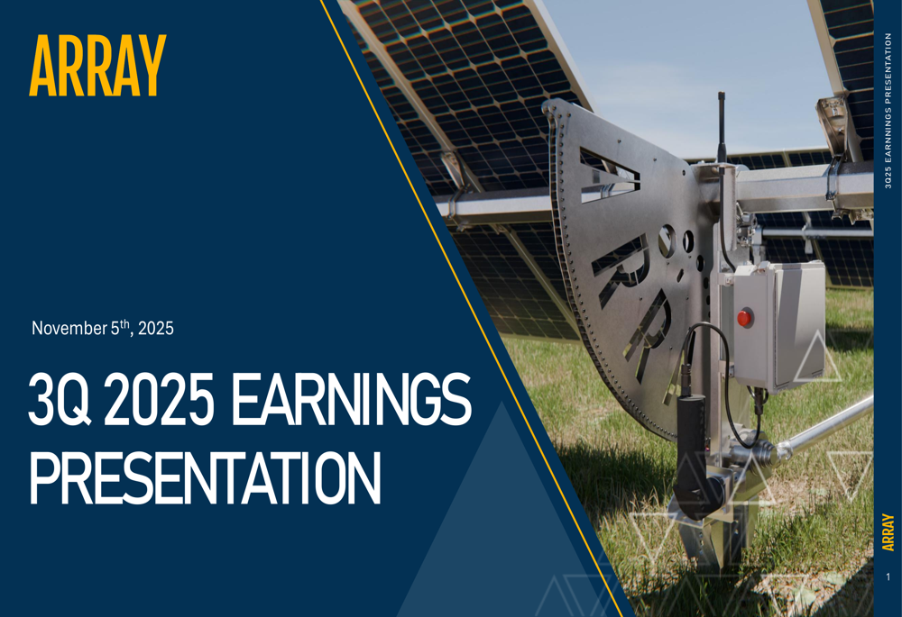 Array Technologies Q3 2025 slides