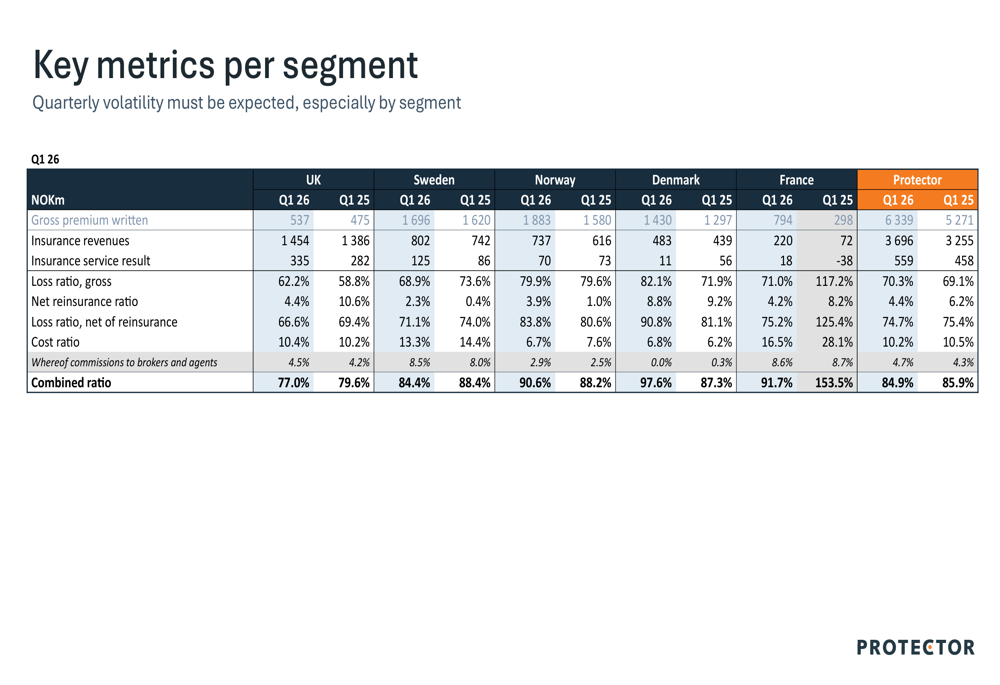 Protector Q1 2026 slides: 21% growth offset by motor segment woes By ...