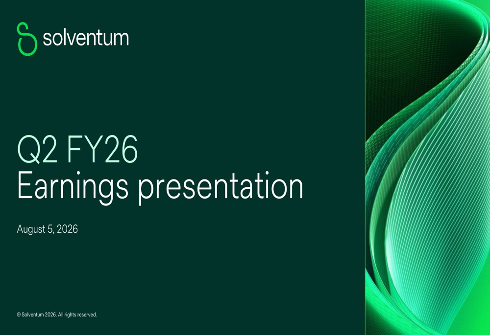 Solventum Q2 FY26 slides