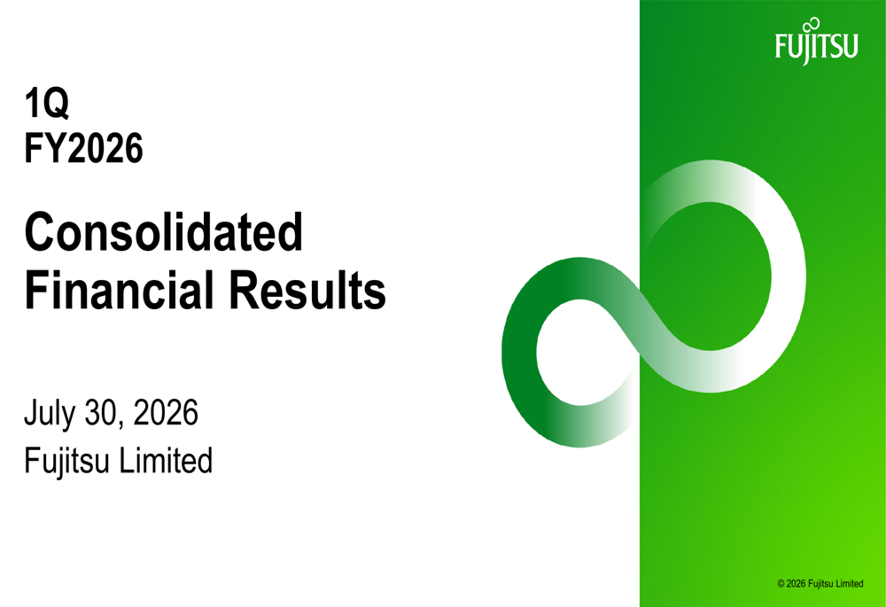 Fujitsu Q1 FY2026 slides