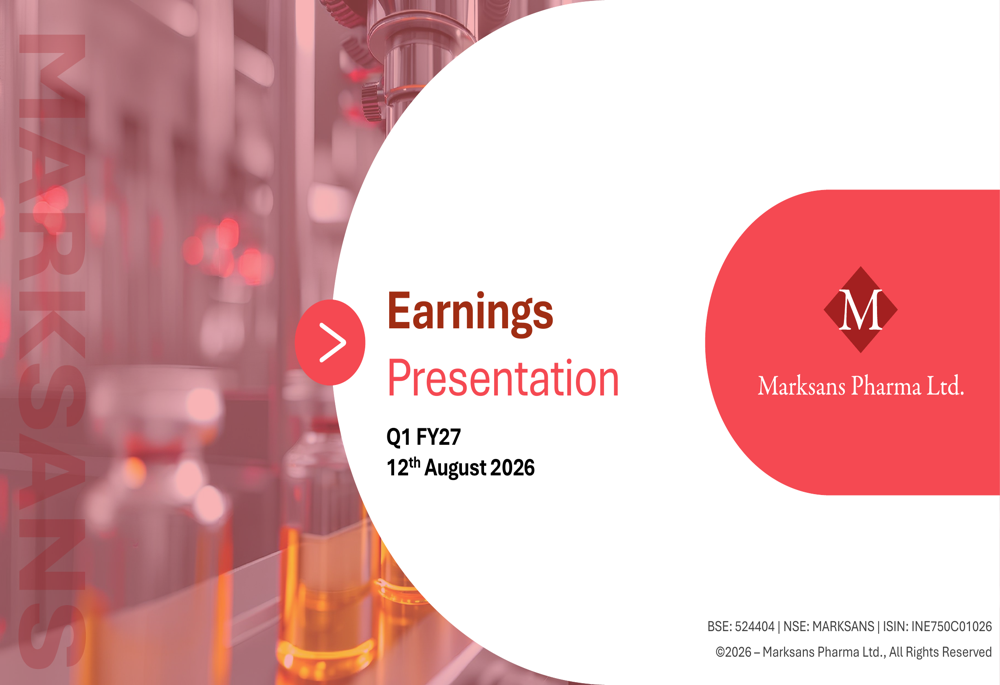 Marksans Pharma Q1 FY27 slides