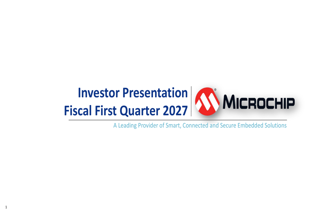 Microchip Q1 FY2027 slides