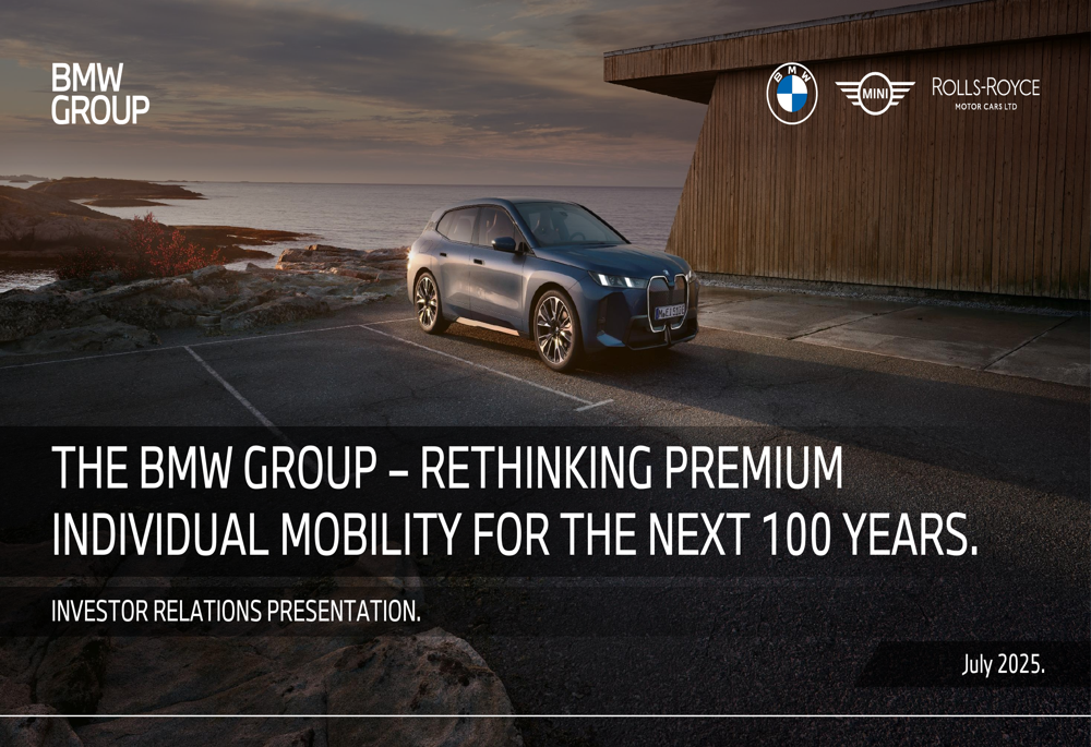 BMW Q3 2025 presentation slides: Neue Klasse and battery tech to drive future growth