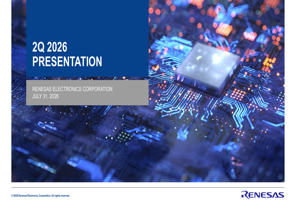 Renesas Q2 2026 slides