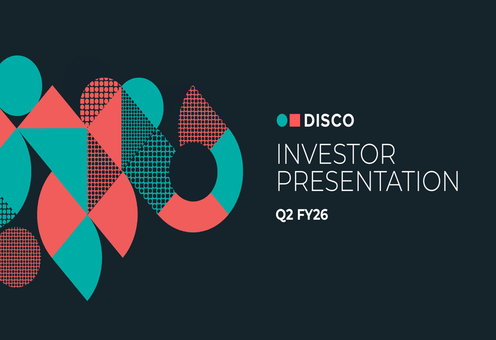 DISCO Q2 FY26 slides