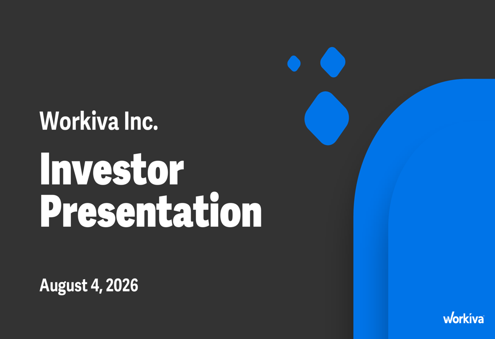 Workiva Q2 2026 slides