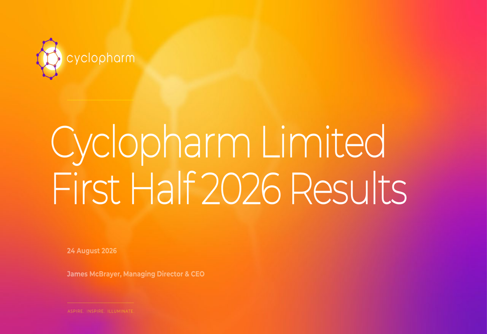 Cyclopharm H1 2026 slides