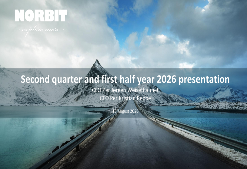Norbit Q2 2026 slides