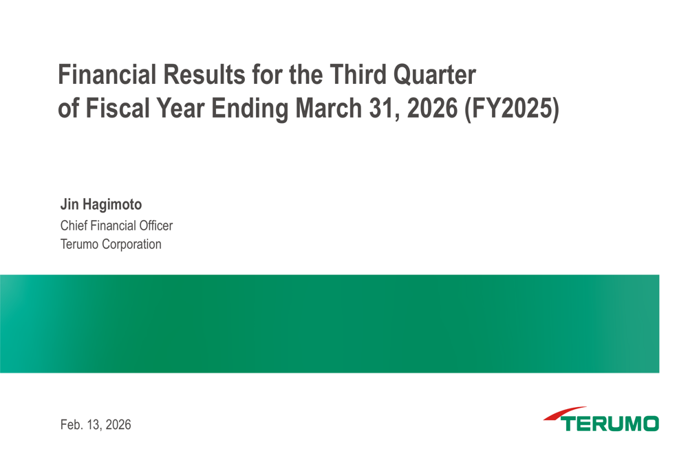 Terumo Q3 FY2025 slides