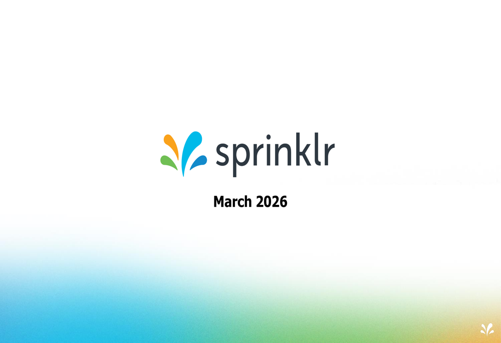 Sprinklr Q4 FY26 slides