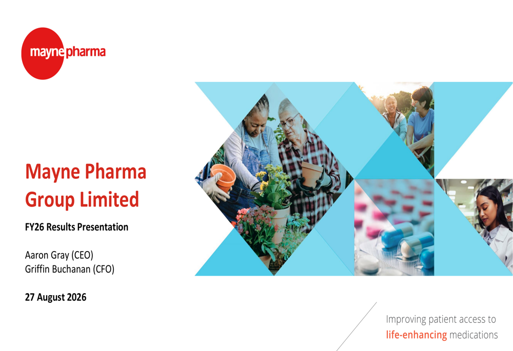 Mayne Pharma FY26 slides