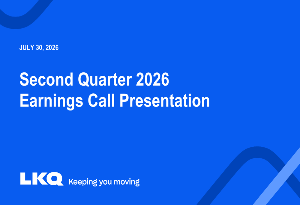 LKQ Q2 2026 slides