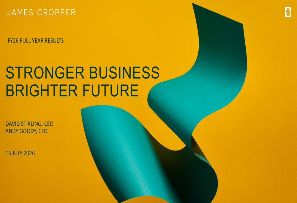 James Cropper FY26 slides