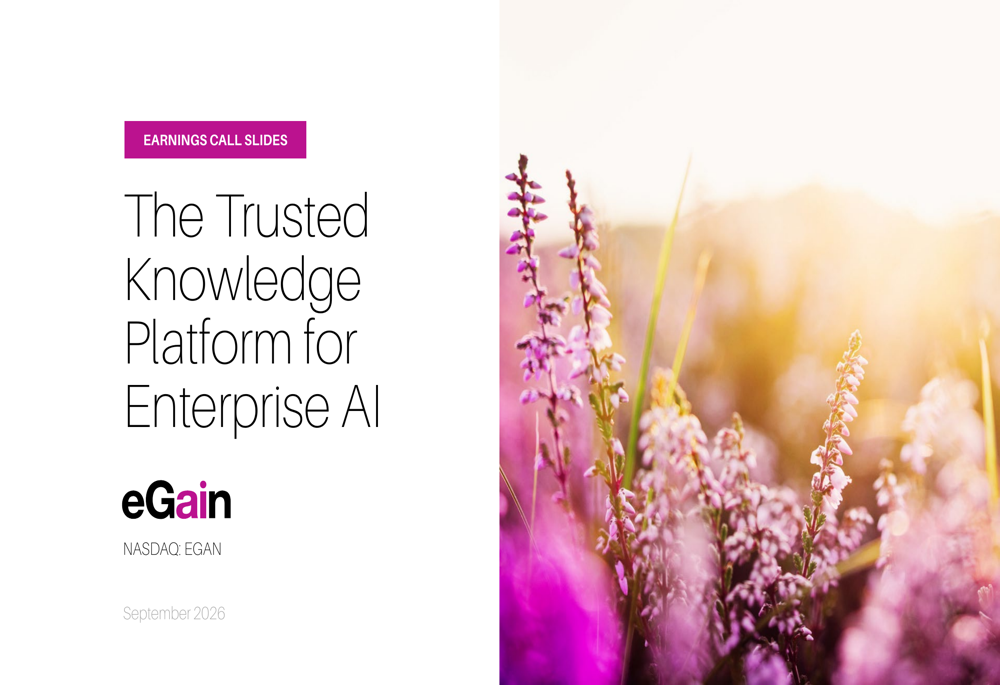 eGain Q4 FY26 slides