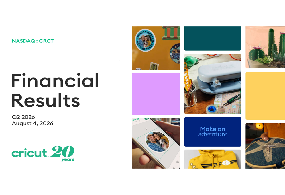 Cricut Q2 2026 slides