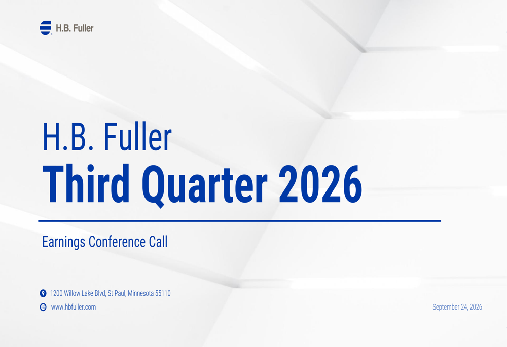 H.B. Fuller Q3 2026 slides