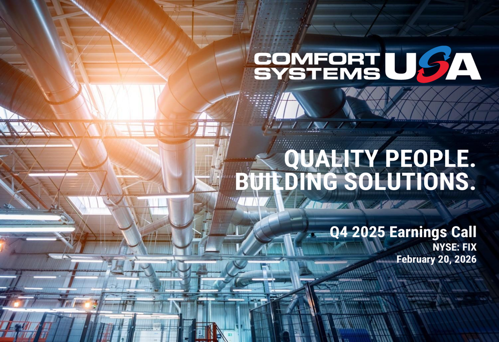 Comfort Systems Q4 2025 slides