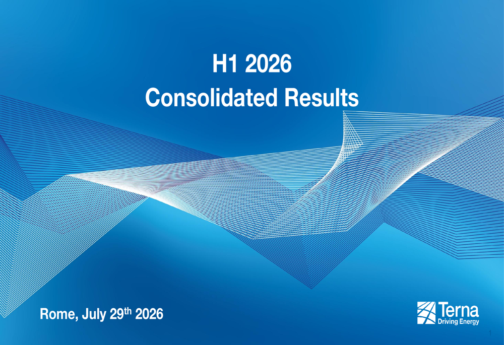 Terna H1 2026 slides