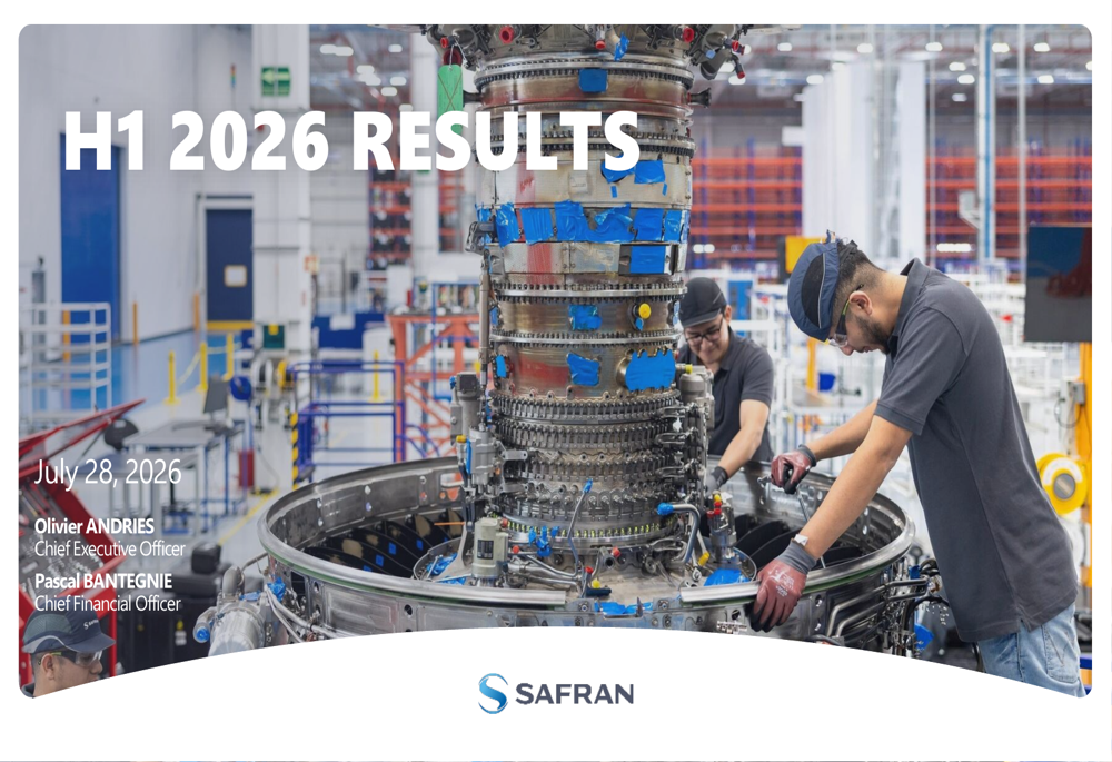 Safran H1 2026 slides