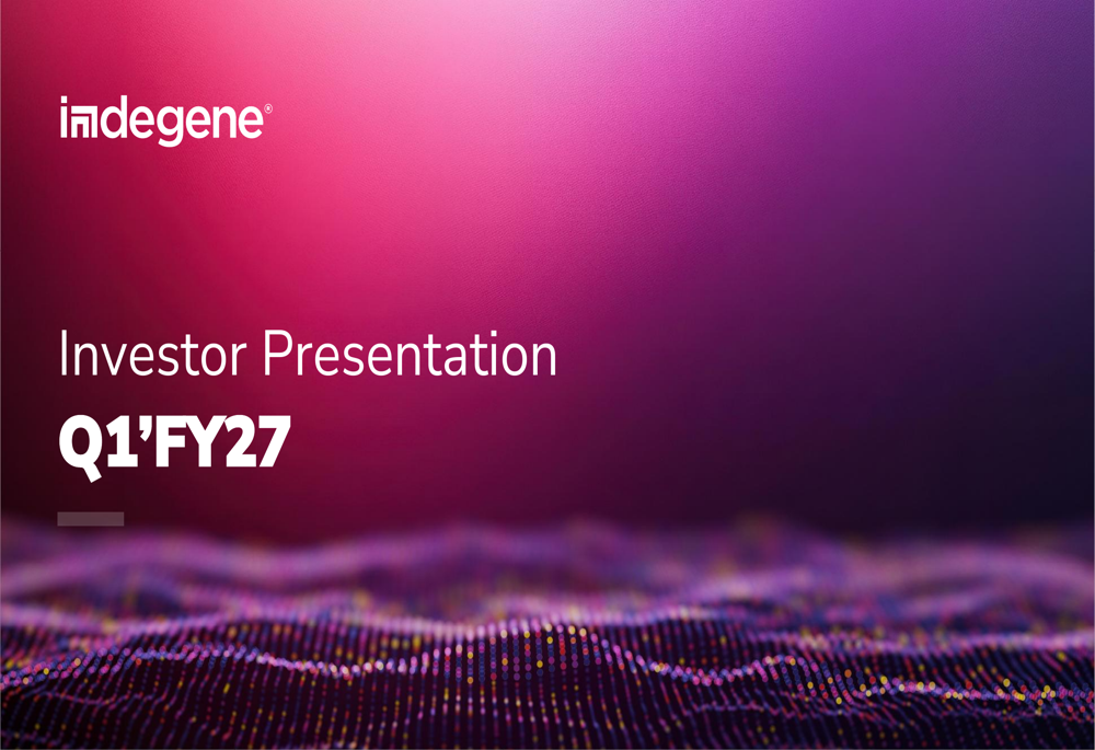 Indegene Q1 FY27 slides