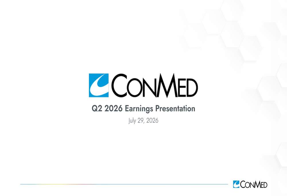 CONMED Q2 2026 slides