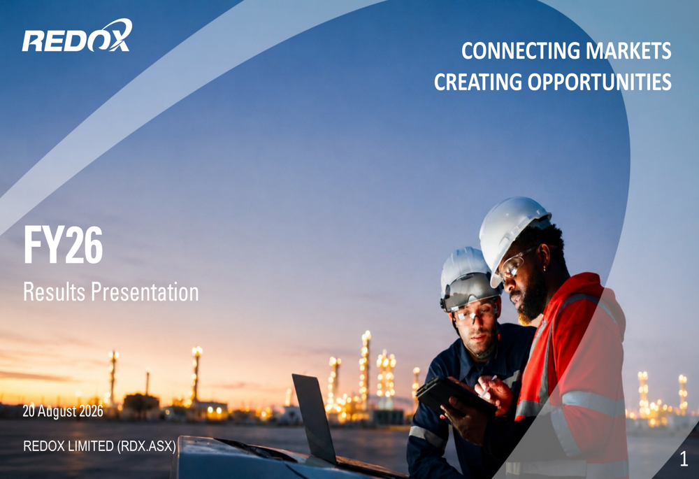 Redox FY26 presentation