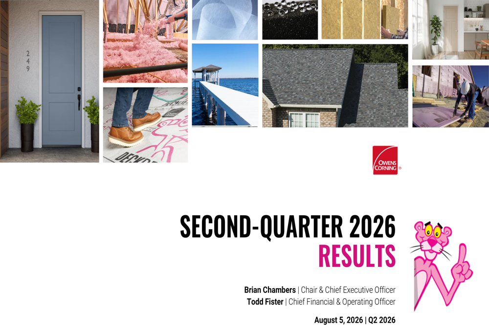 Owens Corning Q2 2026 slides
