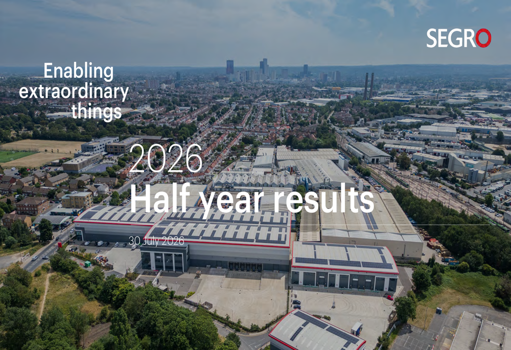 SEGRO H1 2026 slides