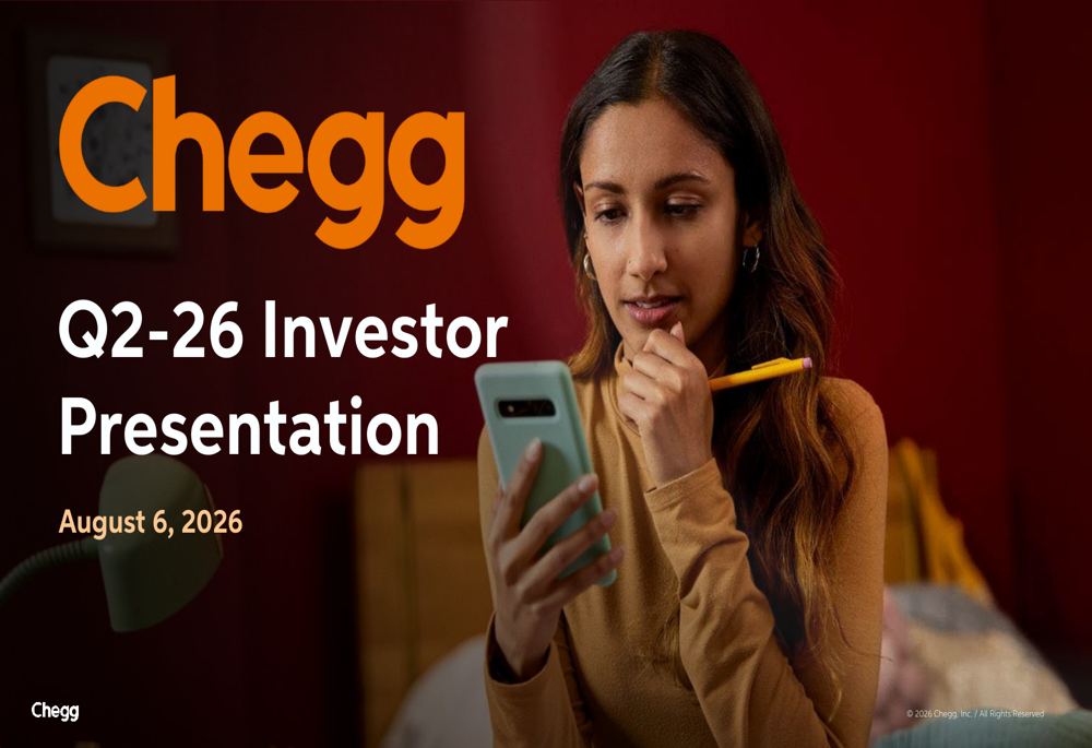 Chegg Q2 2026 presentation