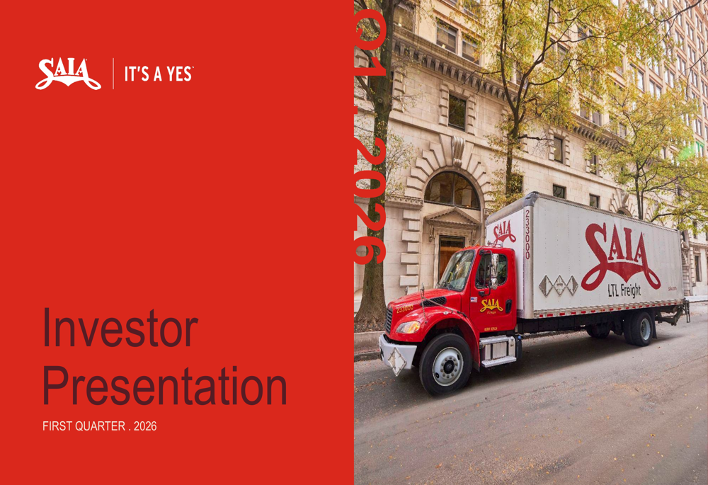 Saia Q1 2026 slides