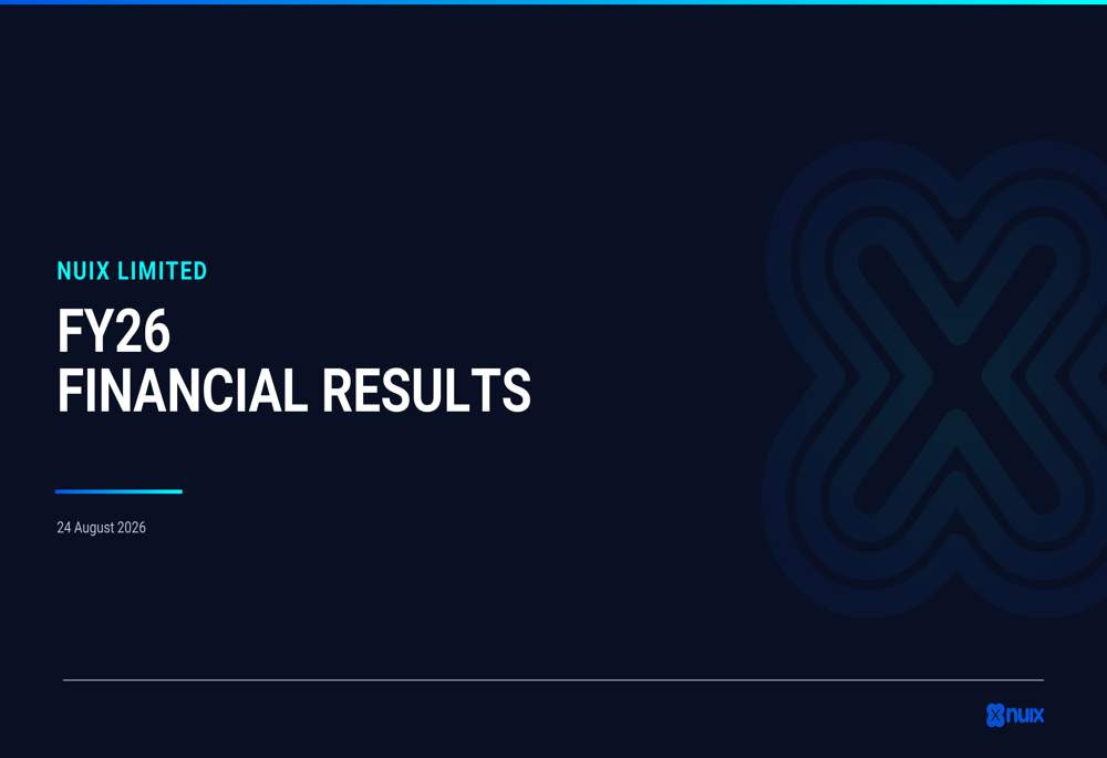 Nuix FY26 slides