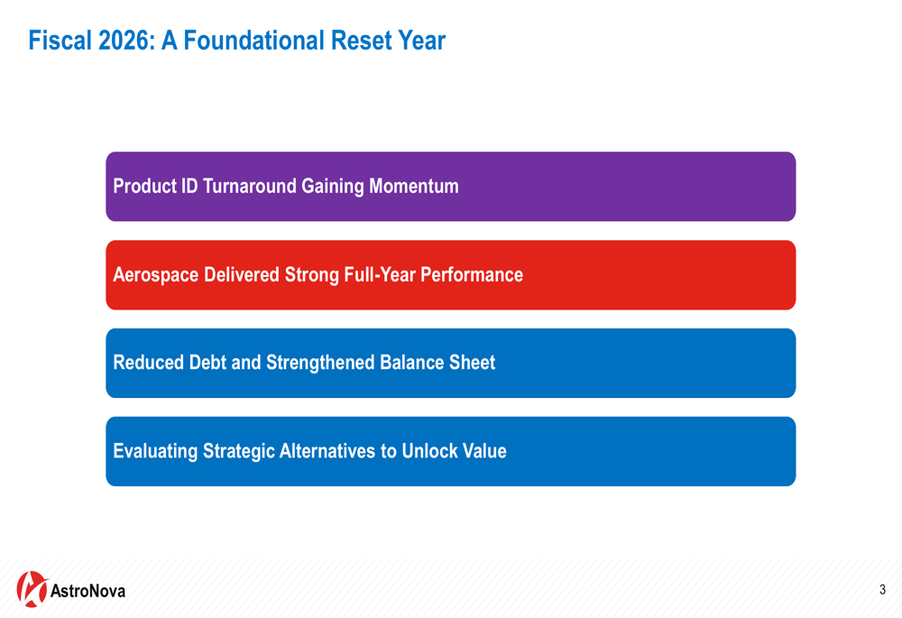 AstroNova, 4분기 FY26 실적 발표: 매출 제자리 속 턴어라운드 동력 확보