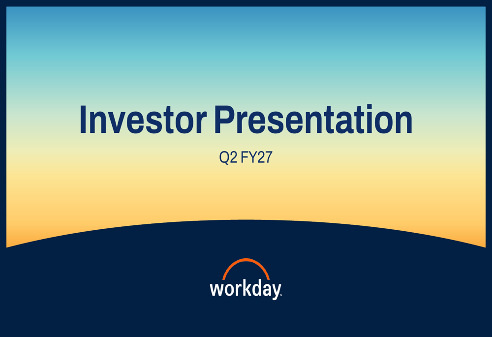 Workday Q2 FY27 slides