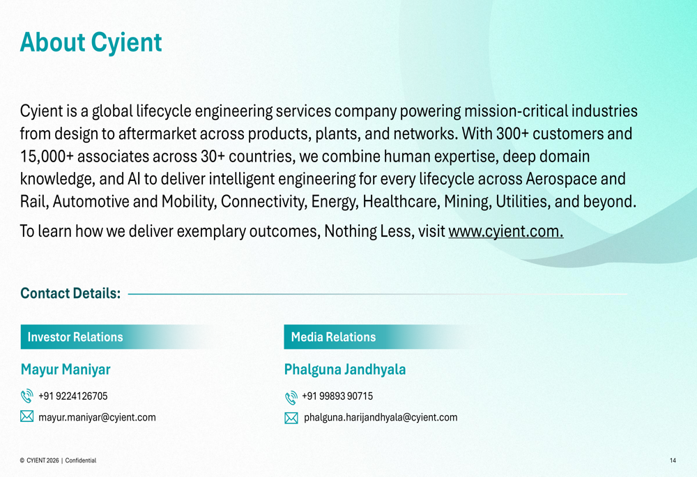 Cyient Q2 FY27 slides: margins hit 10-quarter high, stock slips By ...