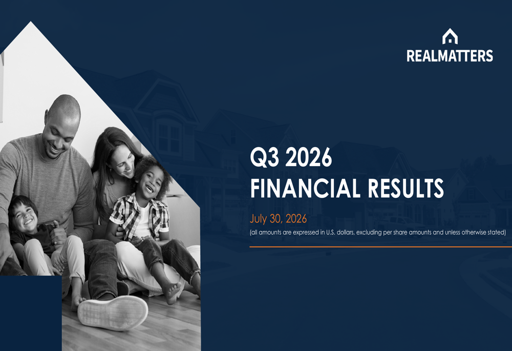Real Matters Q3 2026 slides