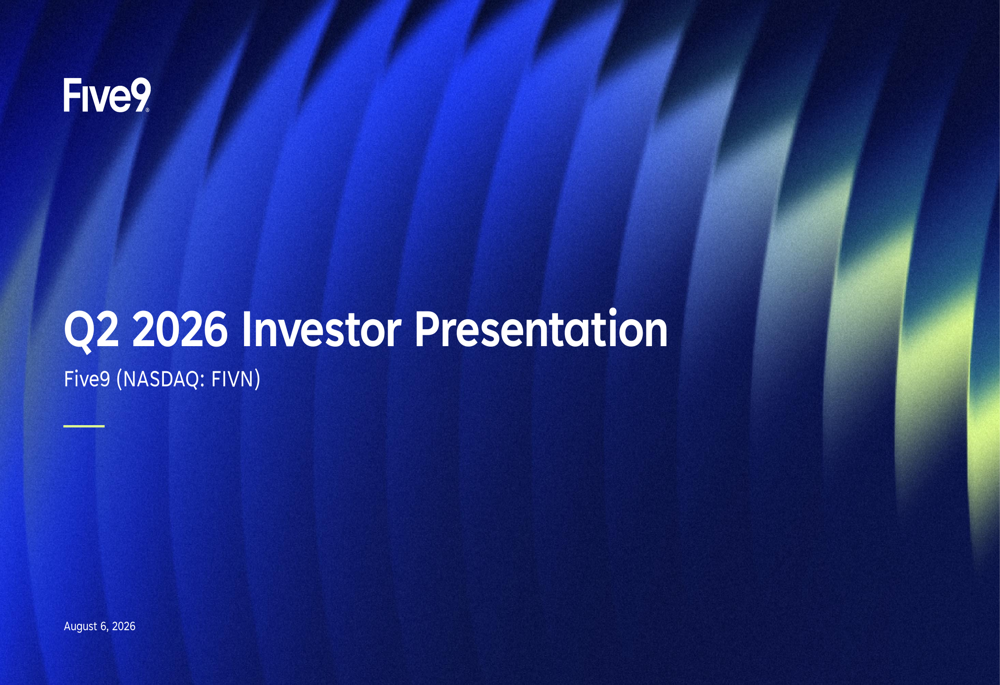 Five9 Q2 2026 slides