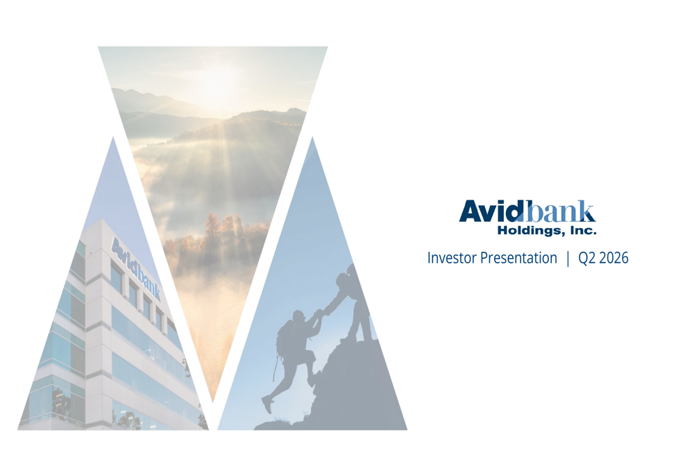 Avidbank Q2 2026 slides