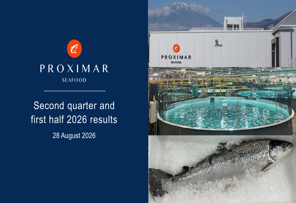 Fishbone Analysis Slide Proximar Q2 2026 slides: strategic harvest sets stage for 3kg+ fish By ...