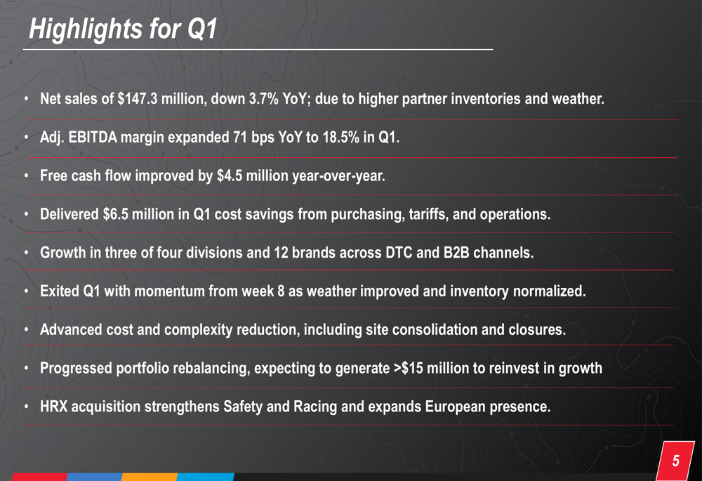 Holley Q1 2026 slides: margins expand despite revenue miss, stock falls