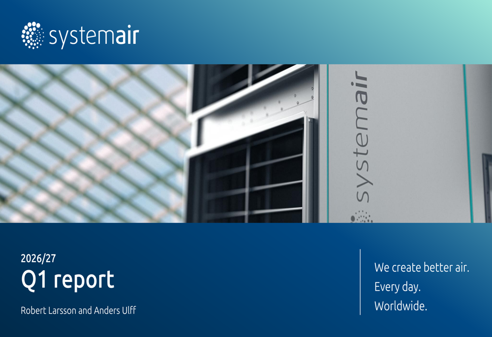 Systemair Q1 2026/27 slides