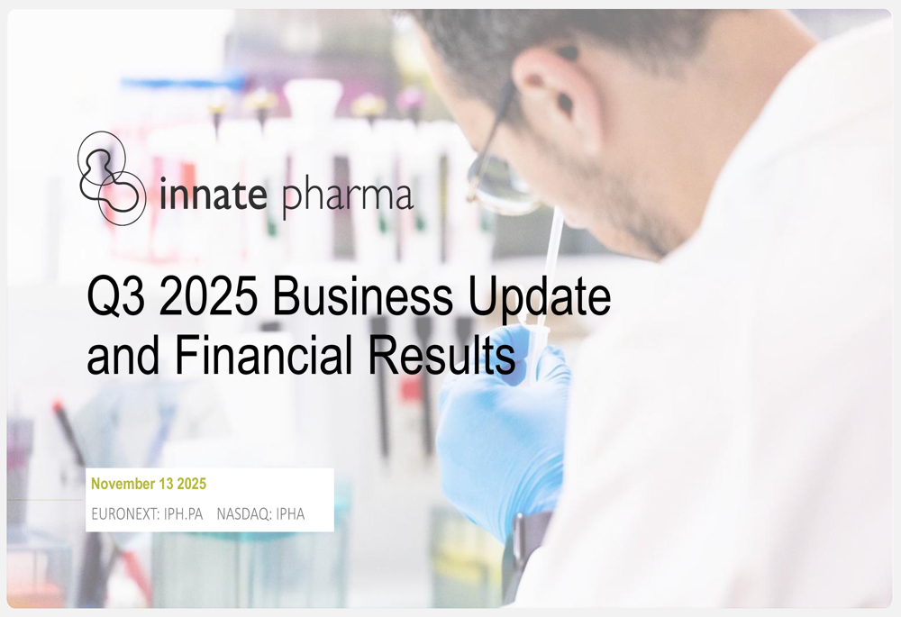 Innate Pharma Q3 2025 slides