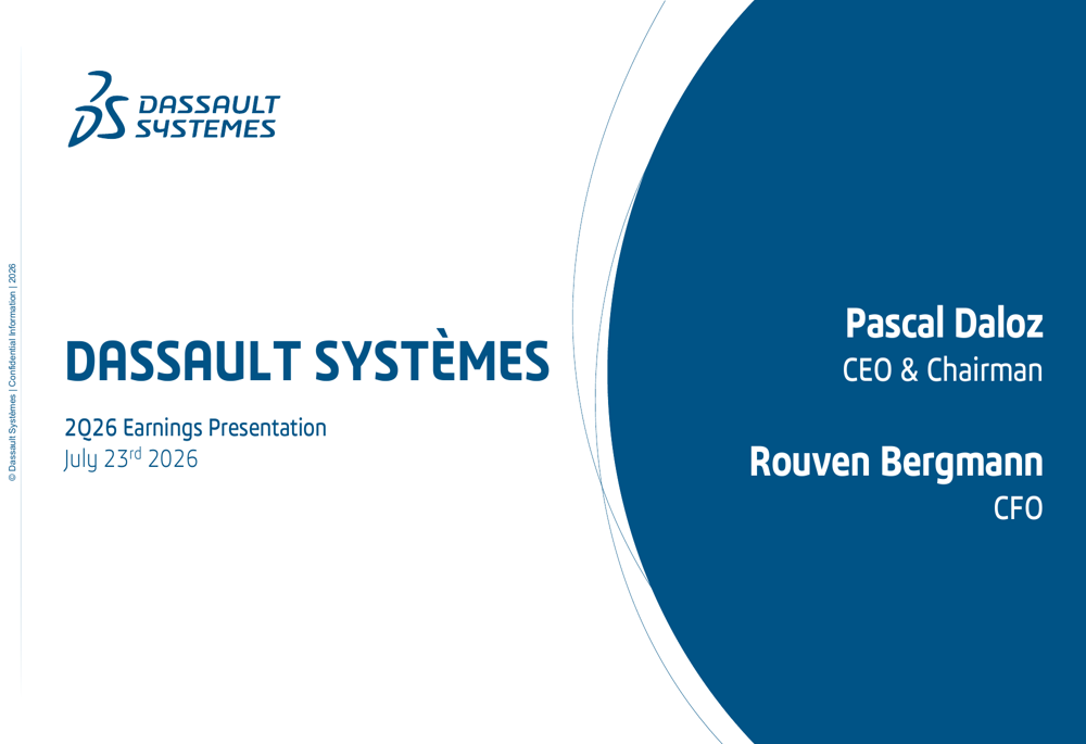 Dassault Systèmes Q2 2026 slides